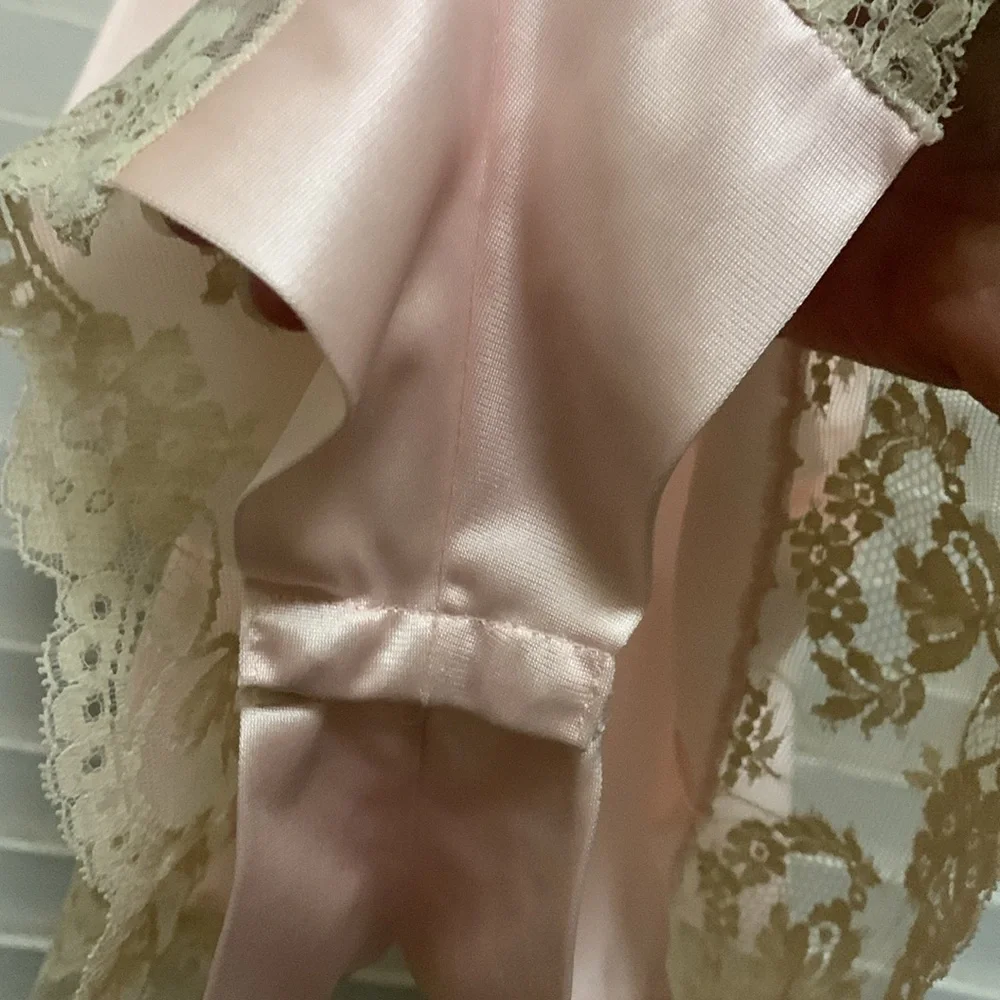 Vintage 70s Lingerie Pink Teddy - Picture 5 of 11